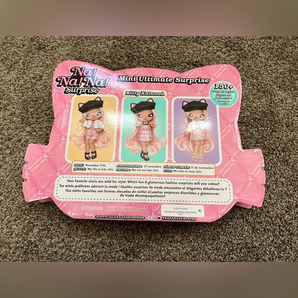 New Na Na Na Mini Ultimate Surprise Kitty Katwood 4" Mini Fashion Doll Kitty - Picture 8 of 8